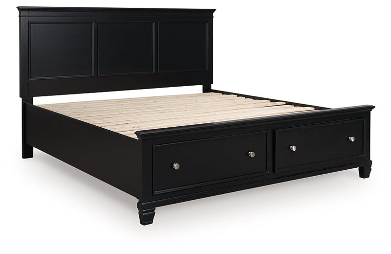 Lanolee Panel Storage Bed - Theo's Factory Direct Mattress & Furniture (Columbus, OH)