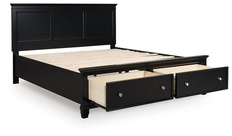 Lanolee Panel Storage Bed - Theo's Factory Direct Mattress & Furniture (Columbus, OH)