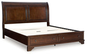 Trellington Sleigh Storage Bed - Theo's Factory Direct Mattress & Furniture (Columbus, OH)