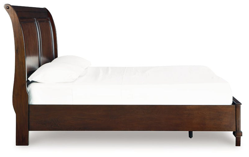 Trellington Sleigh Storage Bed - Theo's Factory Direct Mattress & Furniture (Columbus, OH)