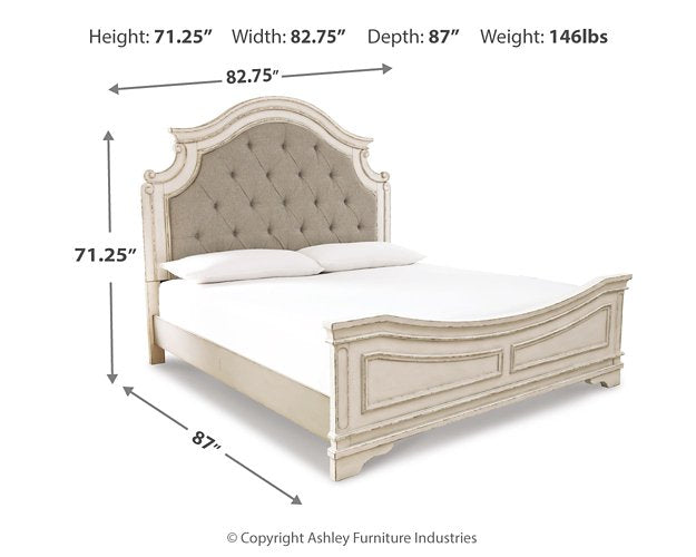 Realyn Upholstered Bed - Theo's Factory Direct Mattress & Furniture (Columbus, OH)