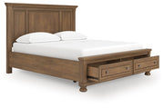 Feddinger Panel Storage Bed - Theo's Factory Direct Mattress & Furniture (Columbus, OH)