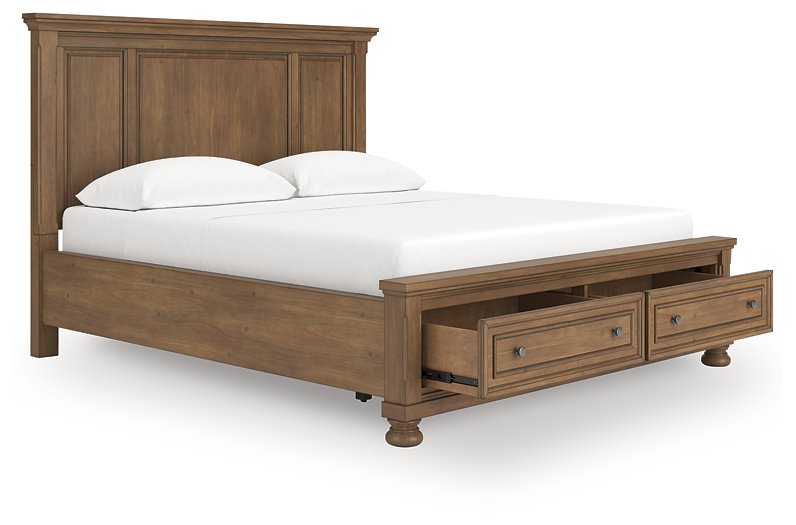 Feddinger Panel Storage Bed - Theo's Factory Direct Mattress & Furniture (Columbus, OH)