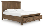Feddinger Panel Storage Bed - Theo's Factory Direct Mattress & Furniture (Columbus, OH)