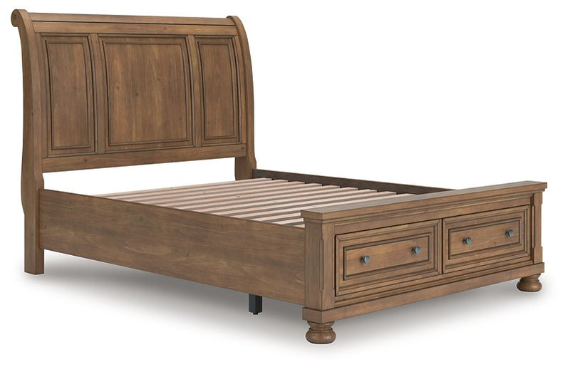 Feddinger Panel Storage Bed - Theo's Factory Direct Mattress & Furniture (Columbus, OH)