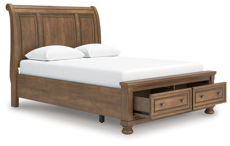 Feddinger Panel Storage Bed - Theo's Factory Direct Mattress & Furniture (Columbus, OH)