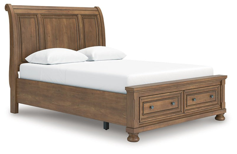 Feddinger Panel Storage Bed - Theo's Factory Direct Mattress & Furniture (Columbus, OH)