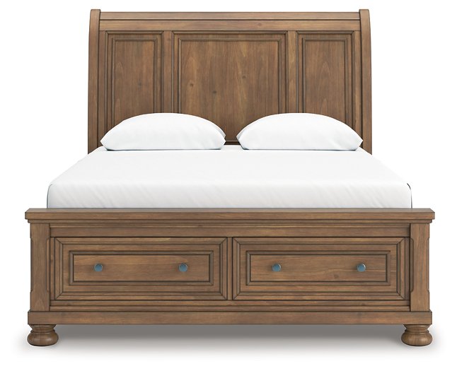 Feddinger Panel Storage Bed - Theo's Factory Direct Mattress & Furniture (Columbus, OH)