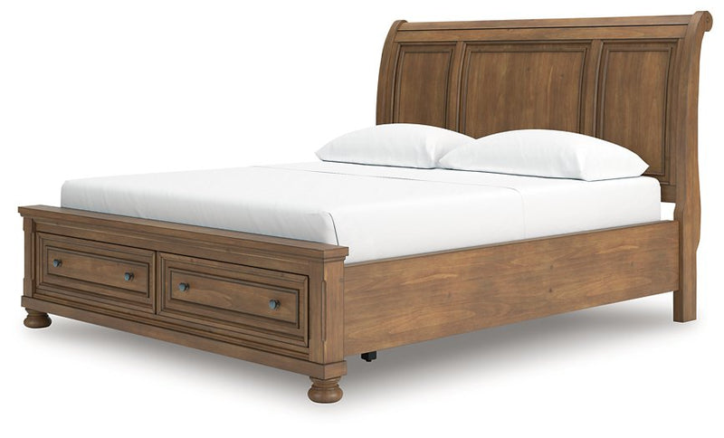 Feddinger Panel Storage Bed - Theo's Factory Direct Mattress & Furniture (Columbus, OH)