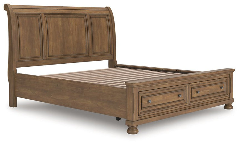 Feddinger Panel Storage Bed - Theo's Factory Direct Mattress & Furniture (Columbus, OH)