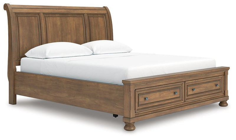 Feddinger Panel Storage Bed - Theo's Factory Direct Mattress & Furniture (Columbus, OH)