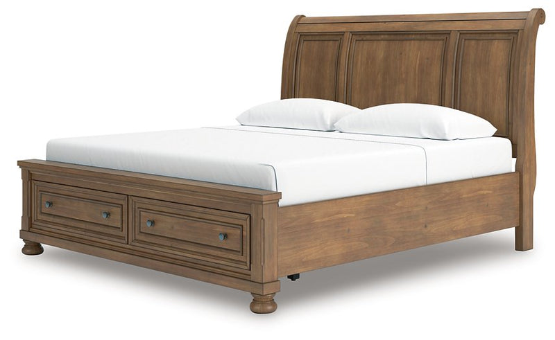 Feddinger Panel Storage Bed - Theo's Factory Direct Mattress & Furniture (Columbus, OH)