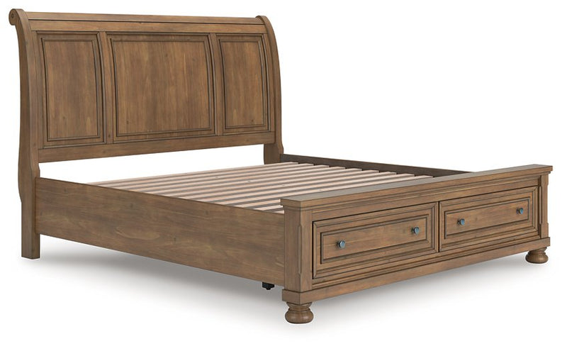 Feddinger Panel Storage Bed - Theo's Factory Direct Mattress & Furniture (Columbus, OH)