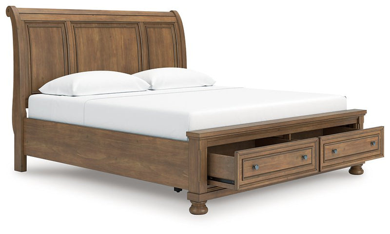 Feddinger Panel Storage Bed - Theo's Factory Direct Mattress & Furniture (Columbus, OH)