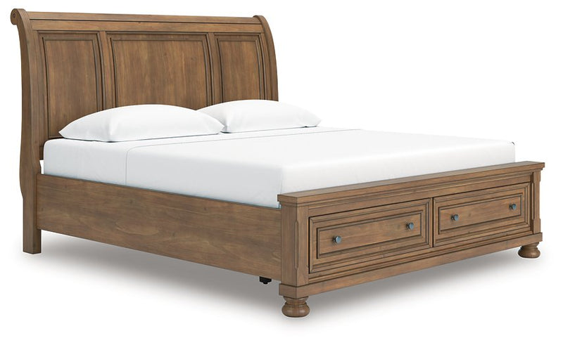 Feddinger Panel Storage Bed - Theo's Factory Direct Mattress & Furniture (Columbus, OH)