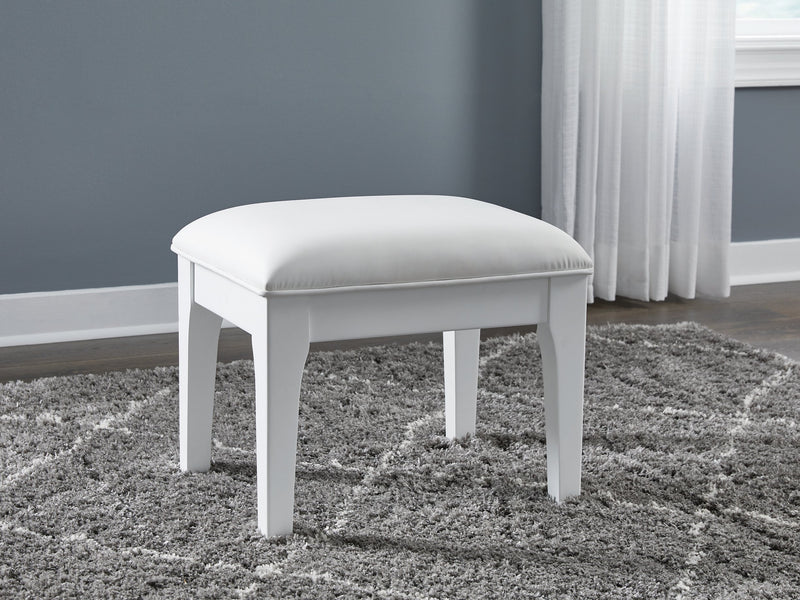 Chalanna Vanity Stool - Theo's Factory Direct Mattress & Furniture (Columbus, OH)