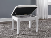 Chalanna Vanity Stool - Theo's Factory Direct Mattress & Furniture (Columbus, OH)