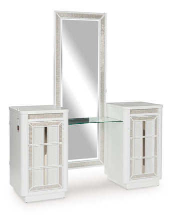 Chalanna Vanity with Mirror - Theo's Factory Direct Mattress & Furniture (Columbus, OH)