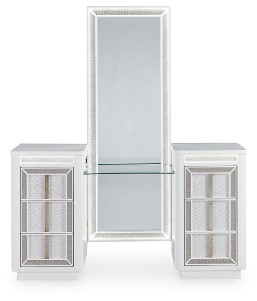 Chalanna Vanity with Mirror - Theo's Factory Direct Mattress & Furniture (Columbus, OH)