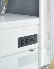 Chalanna Vanity with Mirror - Theo's Factory Direct Mattress & Furniture (Columbus, OH)