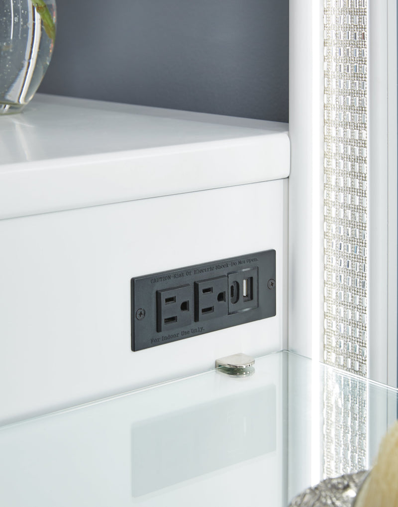 Chalanna Vanity with Mirror - Theo's Factory Direct Mattress & Furniture (Columbus, OH)