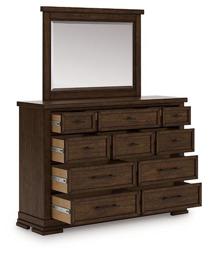 Taffenbrook Dresser and Mirror - Theo's Factory Direct Mattress & Furniture (Columbus, OH)
