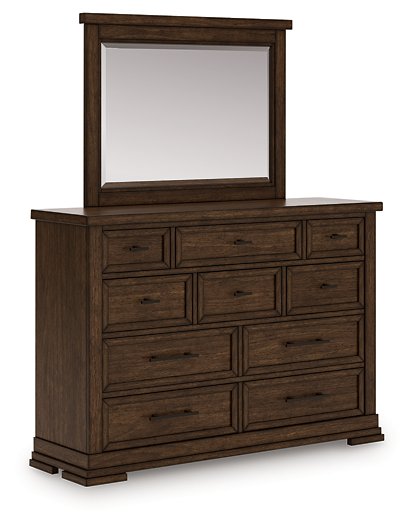 Taffenbrook Dresser and Mirror - Theo's Factory Direct Mattress & Furniture (Columbus, OH)