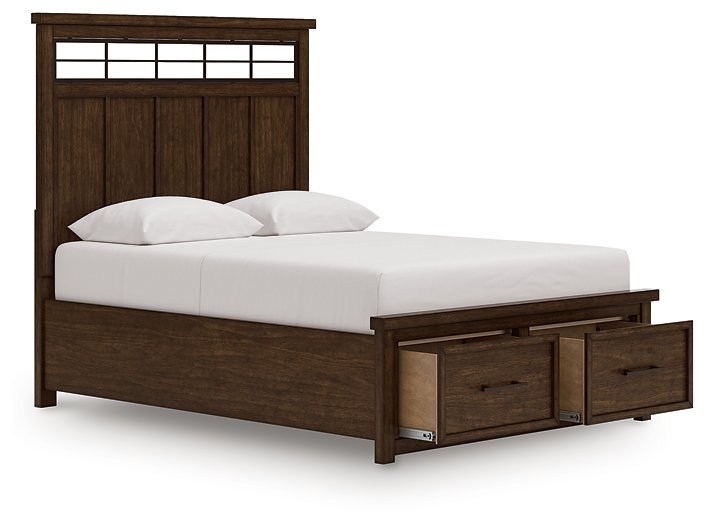 Taffenbrook Panel Storage Bed - Theo's Factory Direct Mattress & Furniture (Columbus, OH)