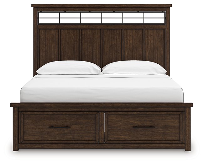 Taffenbrook Panel Storage Bed - Theo's Factory Direct Mattress & Furniture (Columbus, OH)