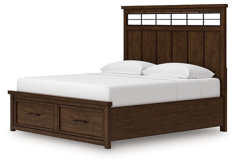Taffenbrook Panel Storage Bed - Theo's Factory Direct Mattress & Furniture (Columbus, OH)