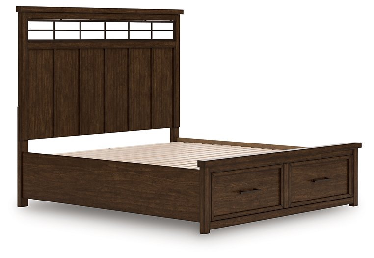 Taffenbrook Panel Storage Bed - Theo's Factory Direct Mattress & Furniture (Columbus, OH)