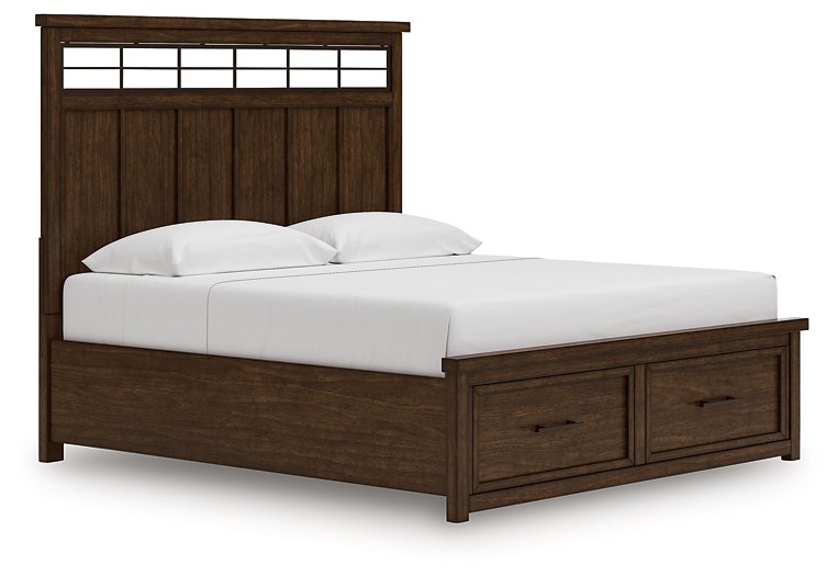 Taffenbrook Panel Storage Bed - Theo's Factory Direct Mattress & Furniture (Columbus, OH)