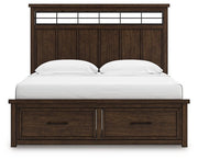 Taffenbrook Panel Storage Bed - Theo's Factory Direct Mattress & Furniture (Columbus, OH)
