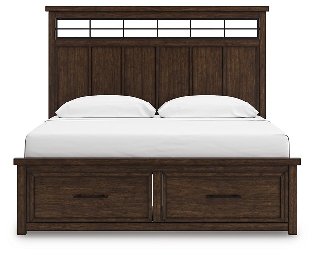 Taffenbrook Panel Storage Bed - Theo's Factory Direct Mattress & Furniture (Columbus, OH)