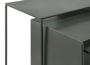 Imez 3-piece Rectangular Metal Nesting Table Grey - Theo's Factory Direct Mattress & Furniture (Columbus, OH)