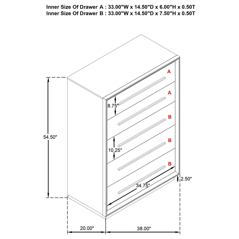 Durango 5 Pc Bedroom Set - Theo's Factory Direct Mattress & Furniture (Columbus, OH)