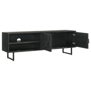 Marsden 2-door Wood 70" TV Stand Charcoal Black - Theo's Factory Direct Mattress & Furniture (Columbus, OH)