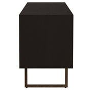 Marsden 2-door Wood 70" TV Stand Charcoal Black - Theo's Factory Direct Mattress & Furniture (Columbus, OH)