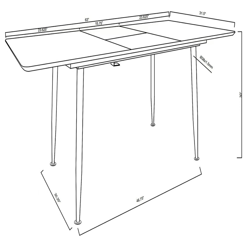 Horizon Dining Tables - Theo's Factory Direct Mattress & Furniture (Columbus, OH)