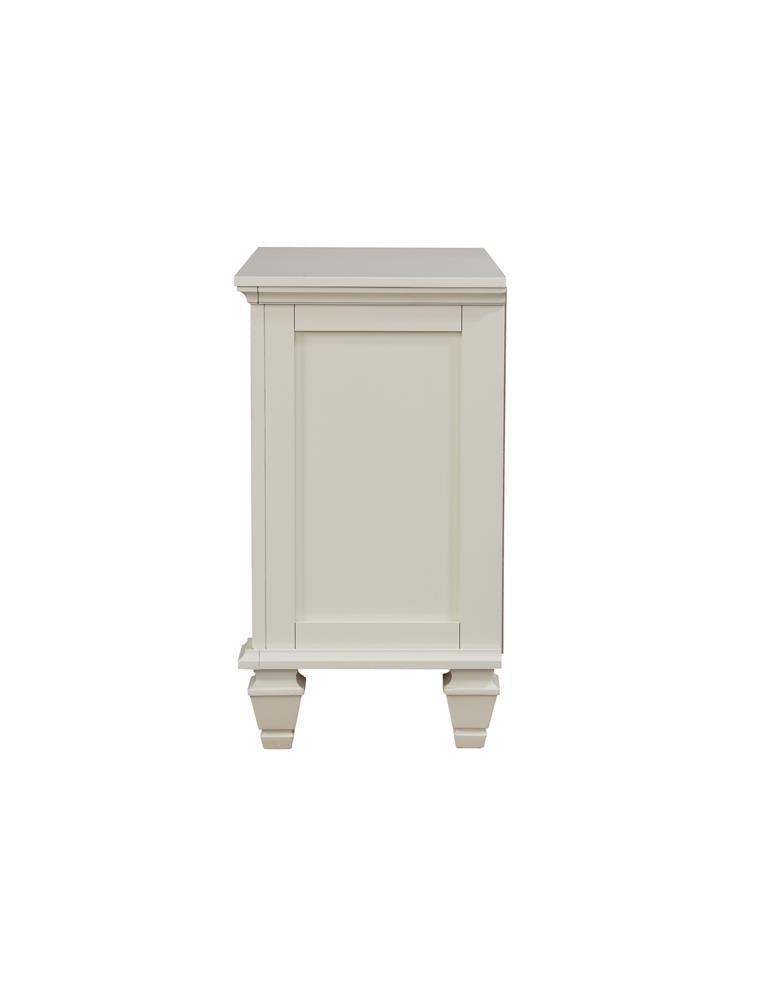 Sandy Beach 3-drawer Nightstand Cream White - Theo's Factory Direct Mattress & Furniture (Columbus, OH)