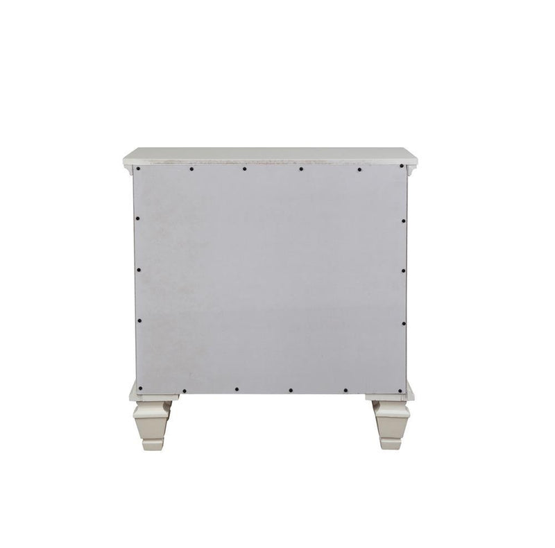 Sandy Beach 3-drawer Nightstand Cream White - Theo's Factory Direct Mattress & Furniture (Columbus, OH)