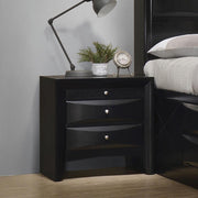 Briana Rectangular 2-drawer Nightstand Black - Theo's Factory Direct Mattress & Furniture (Columbus, OH)