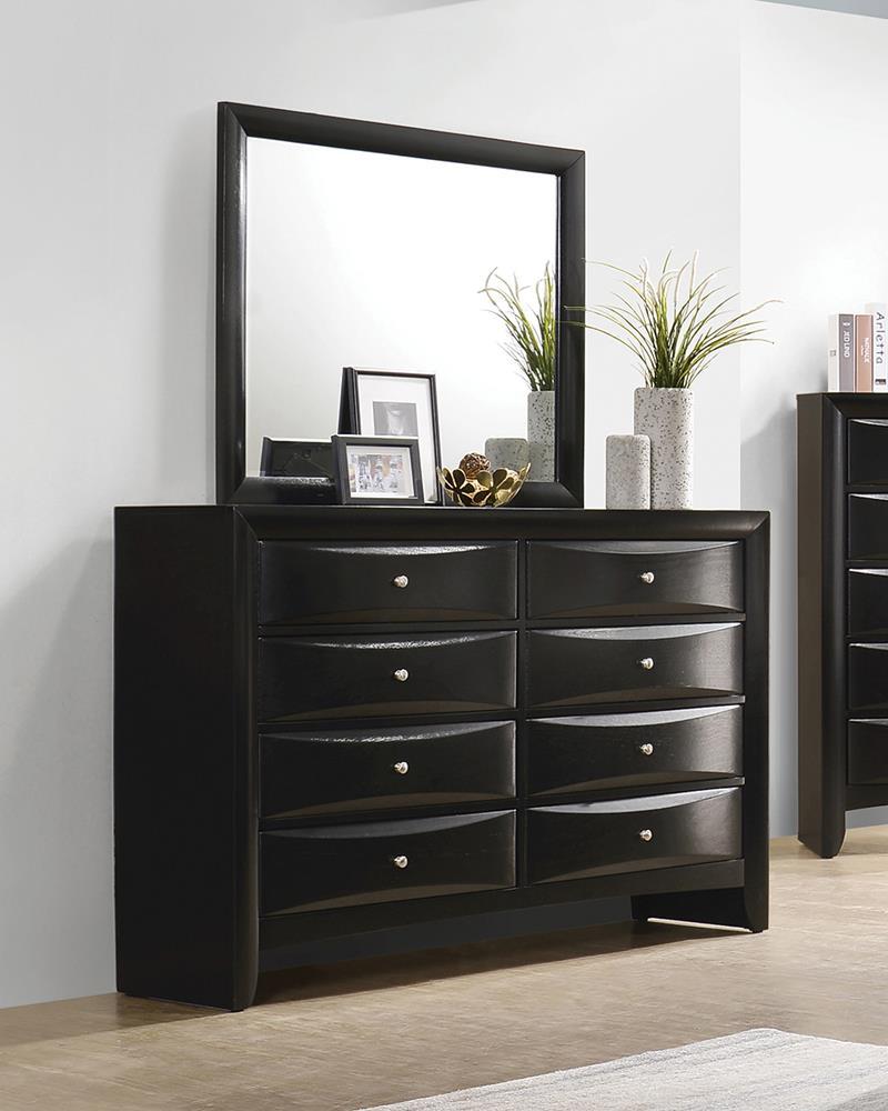 Briana Rectangular 8-drawer Dresser Black - Theo's Factory Direct Mattress & Furniture (Columbus, OH)