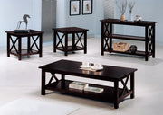 Rachelle Sofa Table with 2-shelf Deep Merlot - Theo's Factory Direct Mattress & Furniture (Columbus, OH)
