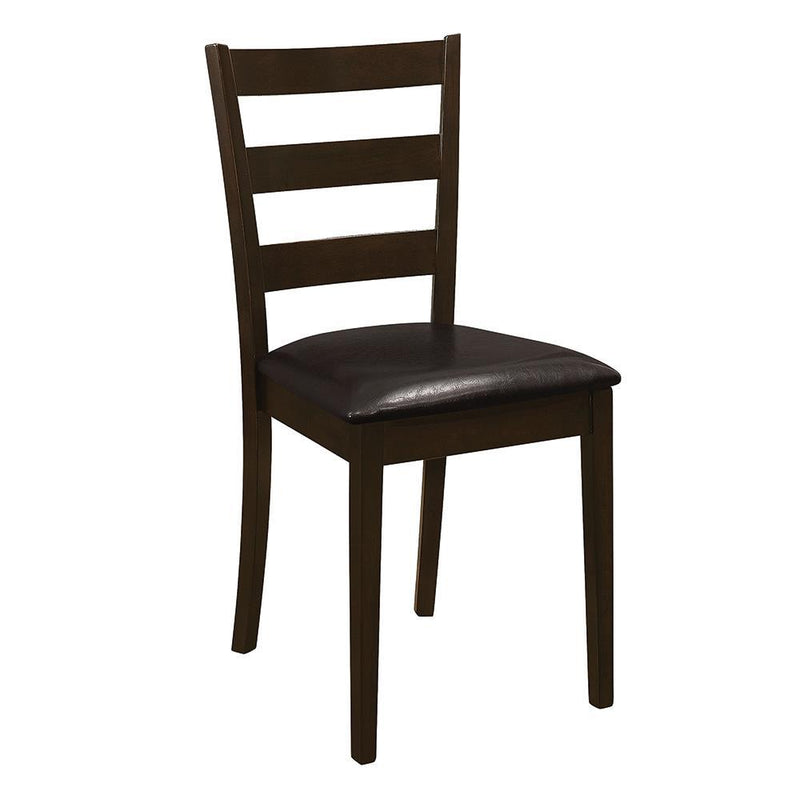 Guillen 5-piece Dining Set with Bench Cappuccino and Dark Brown - Theo's Factory Direct Mattress & Furniture (Columbus, OH)