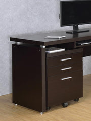 Skylar 3-drawer Mobile File Cabinet Cappuccino - Theo's Factory Direct Mattress & Furniture (Columbus, OH)
