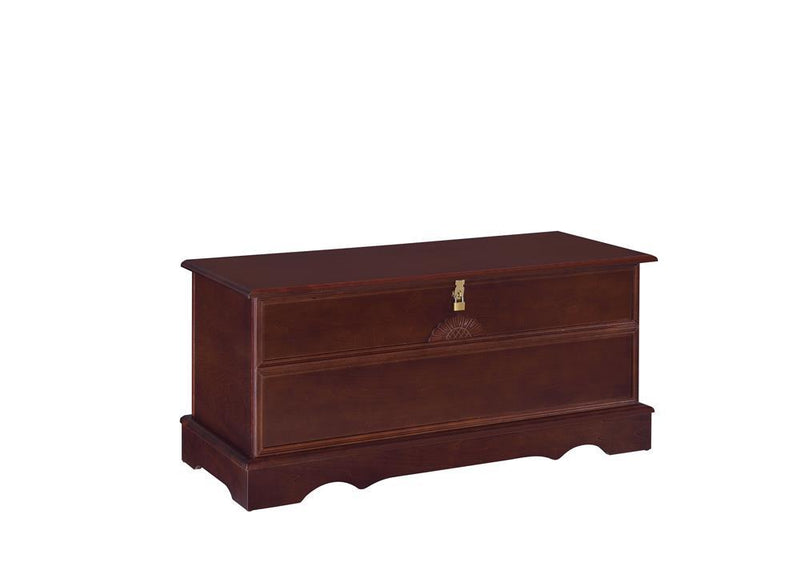 Paula Rectangular Cedar Chest Warm Brown - Theo's Factory Direct Mattress & Furniture (Columbus, OH)