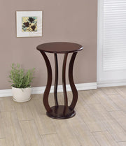 Elton Round Top Accent Table Cherry - Theo's Factory Direct Mattress & Furniture (Columbus, OH)