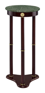 Edie Round Marble Top Accent Table Merlot - Theo's Factory Direct Mattress & Furniture (Columbus, OH)