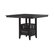 Jaden Square Counter Height Table with Storage Espresso - Theo's Factory Direct Mattress & Furniture (Columbus, OH)